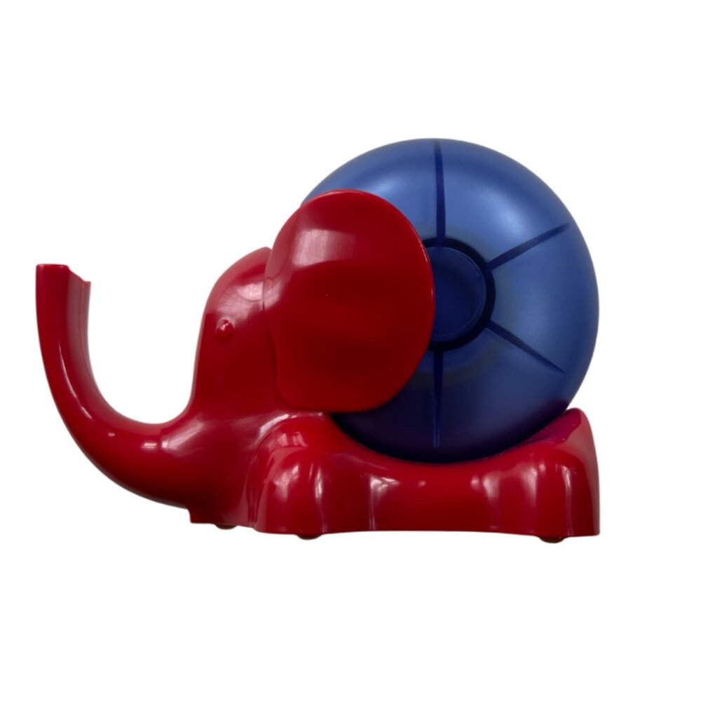 Pottery Barn Kids Elephant Tape Dispenser Red Blue Collectible RARE NIB